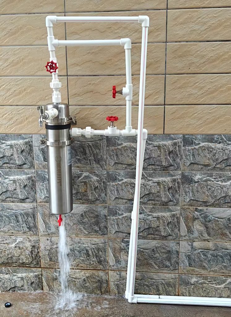 ChengrongTimes whole-house ultrafiltration system installed on the main household water inlet