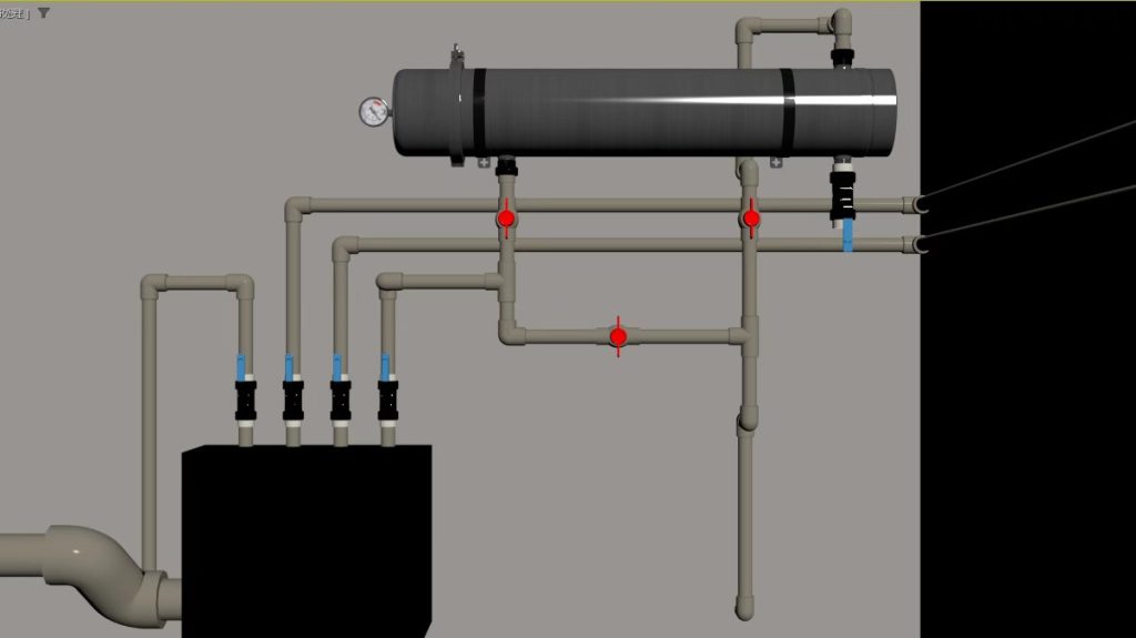 Custom Installation Diagram for Whole Home Water Filter System
