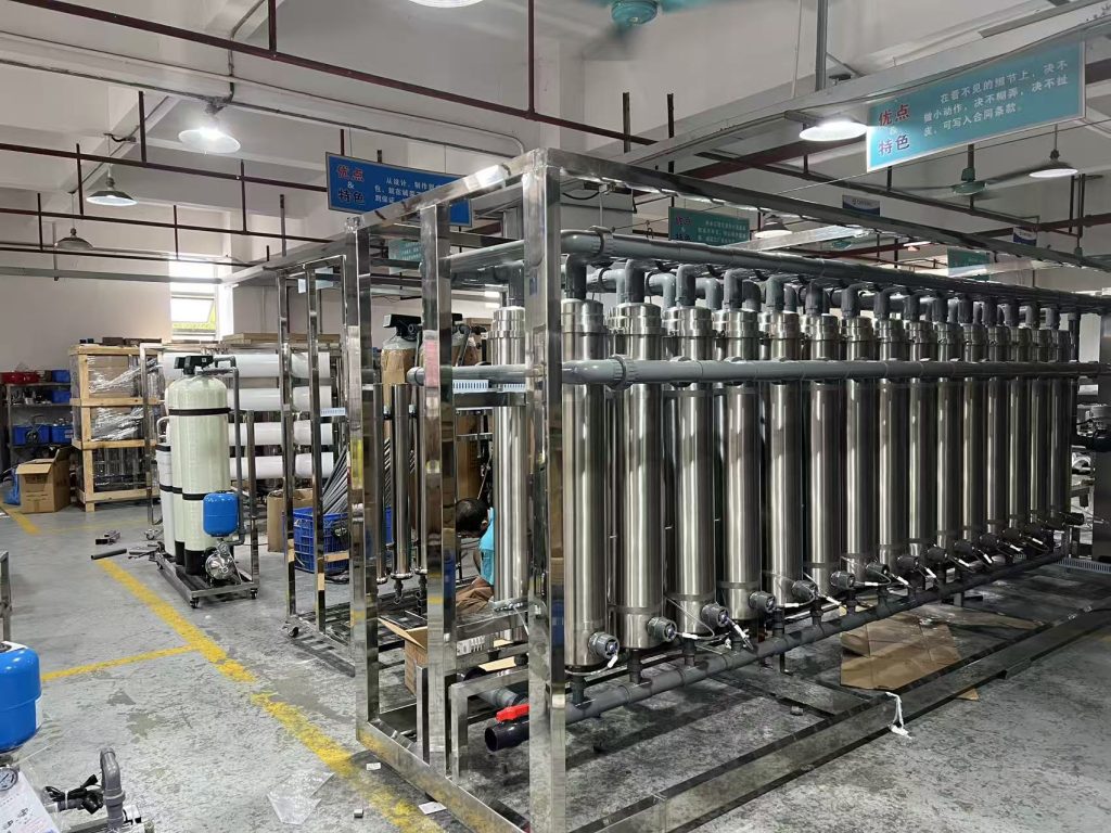 Customized ultrafiltration systems designed and manufactured by Chengrong for rural drinking water and industrial applications.