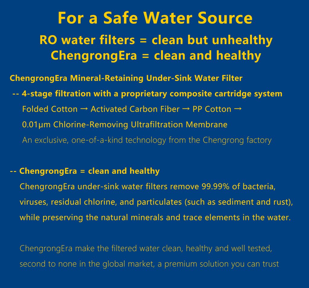 RO water filters or ChengrongTimes mineral-retaining under sink water filter, how to choose between them